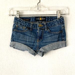 Lucky Brand Girls Denim Jeans Shorts Size 7